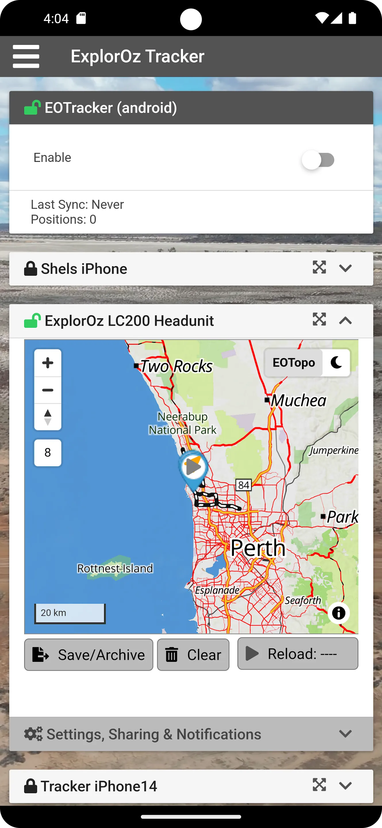 ExplorOz Tracker | Indus Appstore | Screenshot