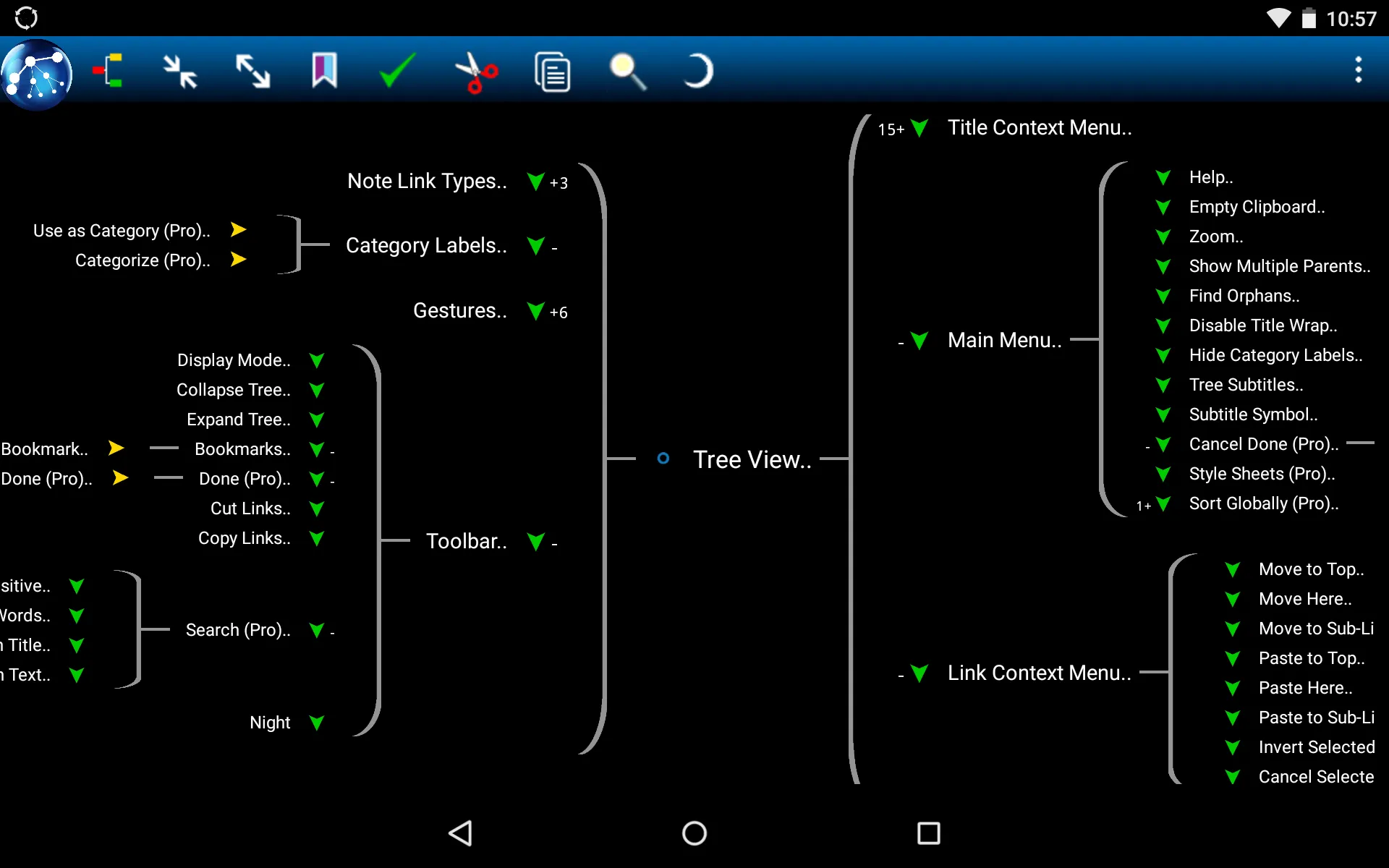 NoteLynX Outliner Mindmap Wiki | Indus Appstore | Screenshot