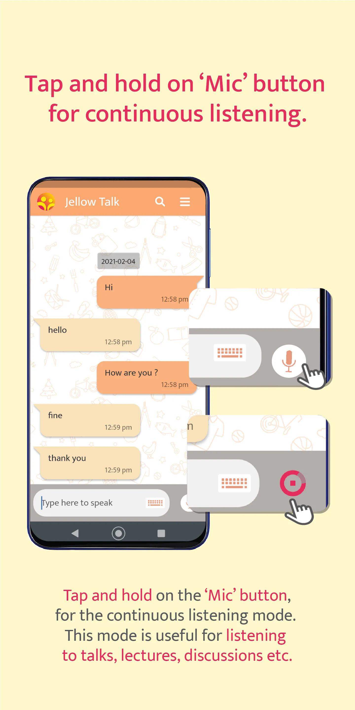 Jellow Talk Communicator Conve | Indus Appstore | Screenshot