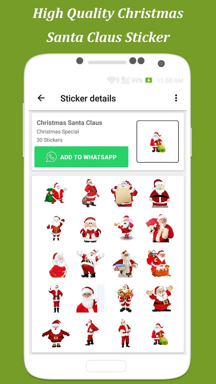 Christmas Sticker Pack WAStick | Indus Appstore | Screenshot