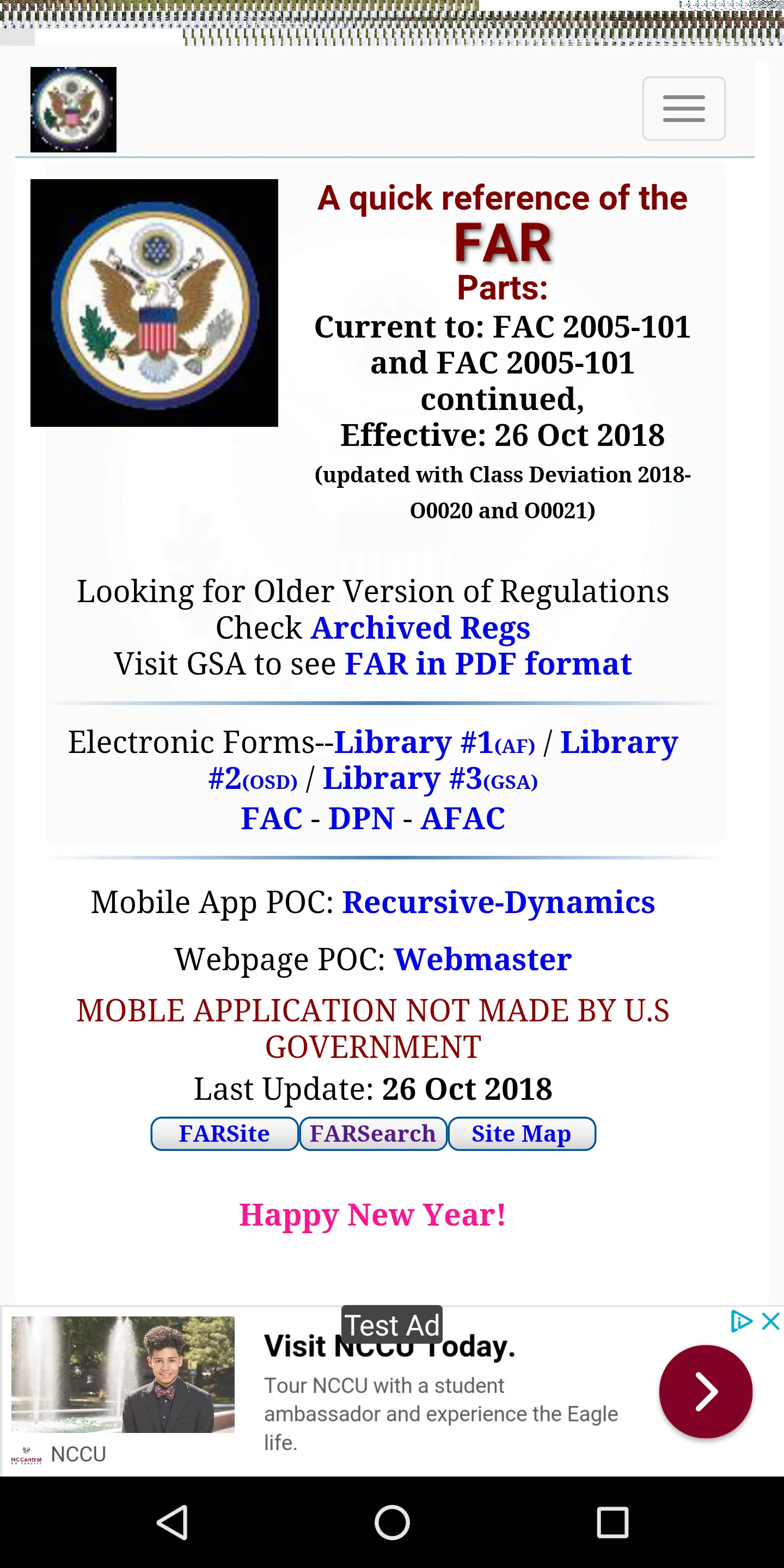 QuickFAR - The Mobile FARSite | Indus Appstore | Screenshot