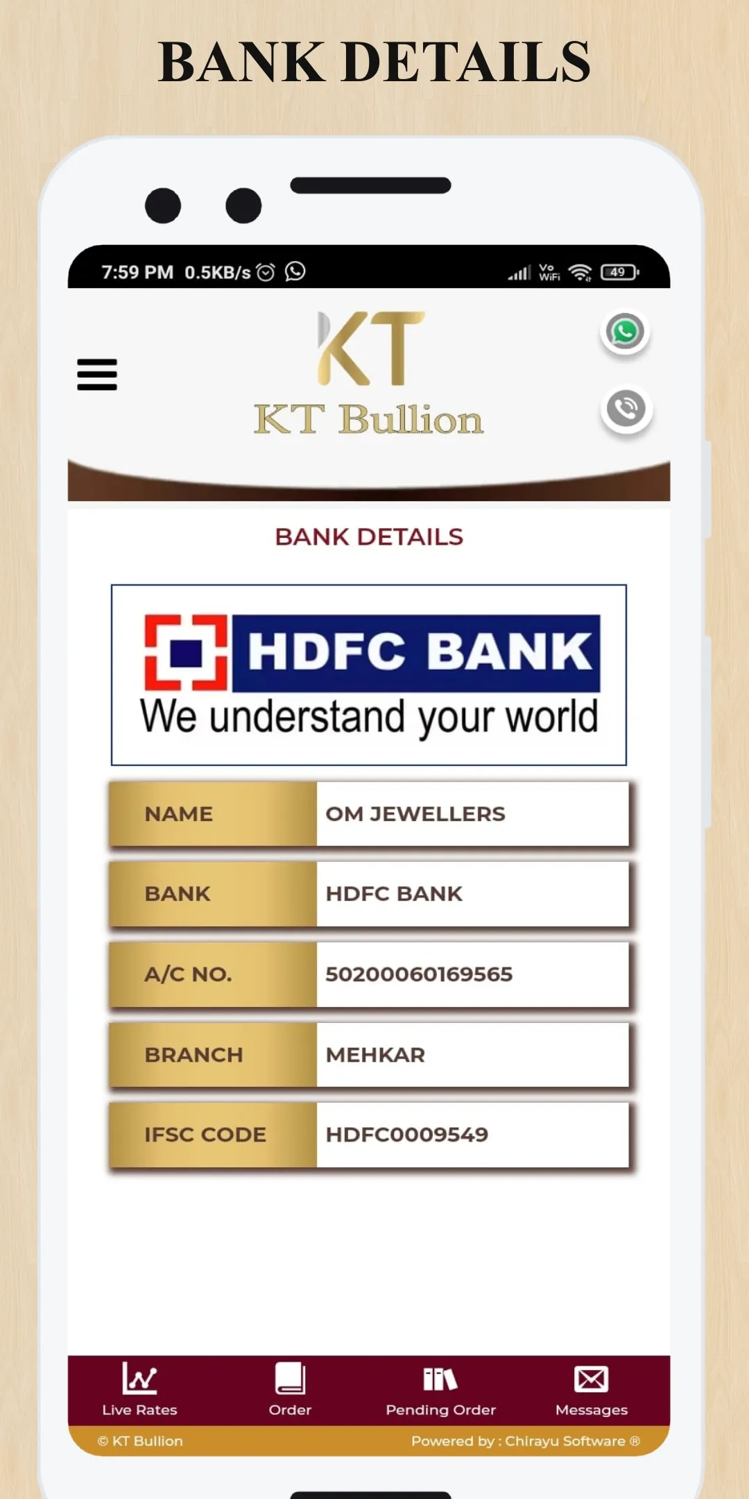 OSWAL SPOT - K T BULLION | Indus Appstore | Screenshot