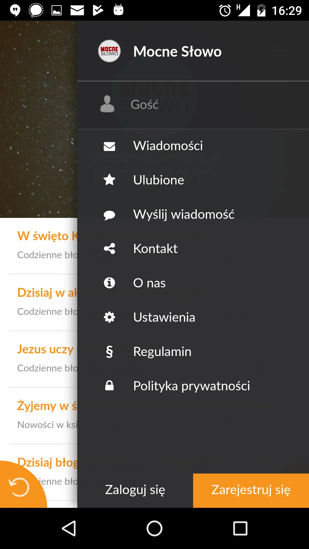 Mocne Słowo - Mocne Inspiracje | Indus Appstore | Screenshot