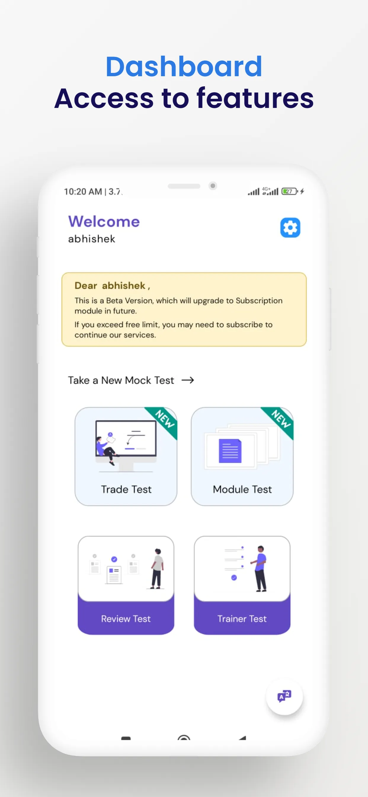 NIMI MOCK TEST | Indus Appstore | Screenshot