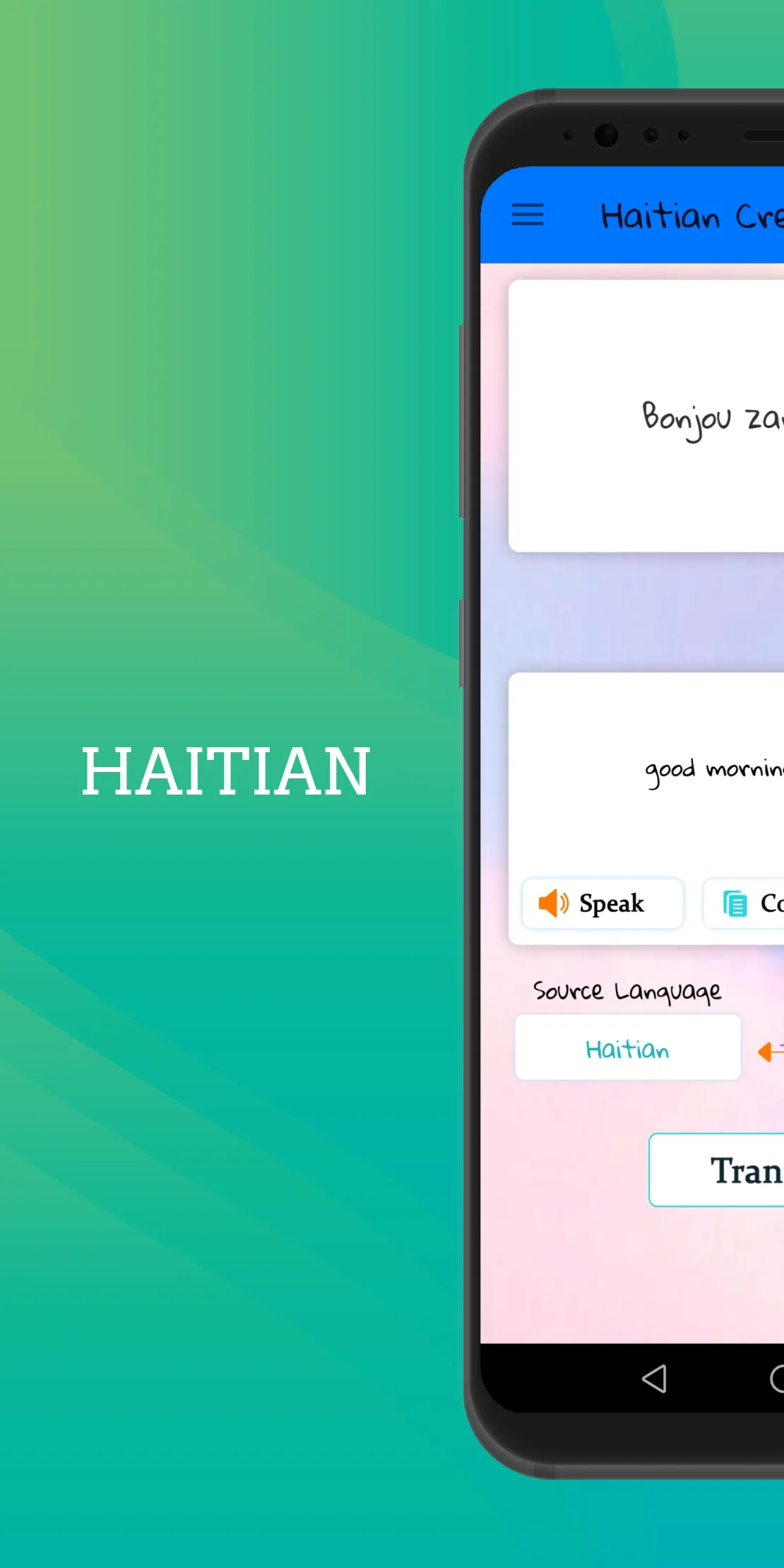 Haitian Creole - English Trans | Indus Appstore | Screenshot