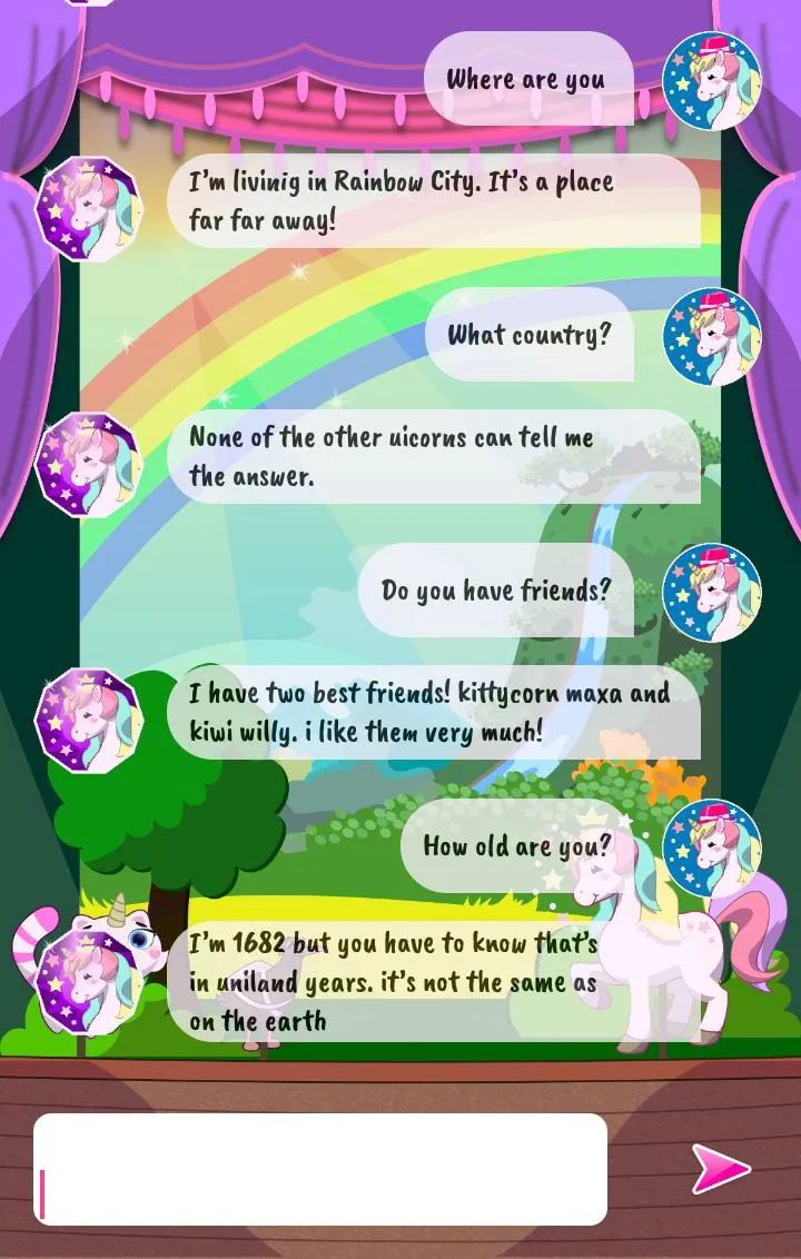 Talking Unicorn (Chat) | Indus Appstore | Screenshot