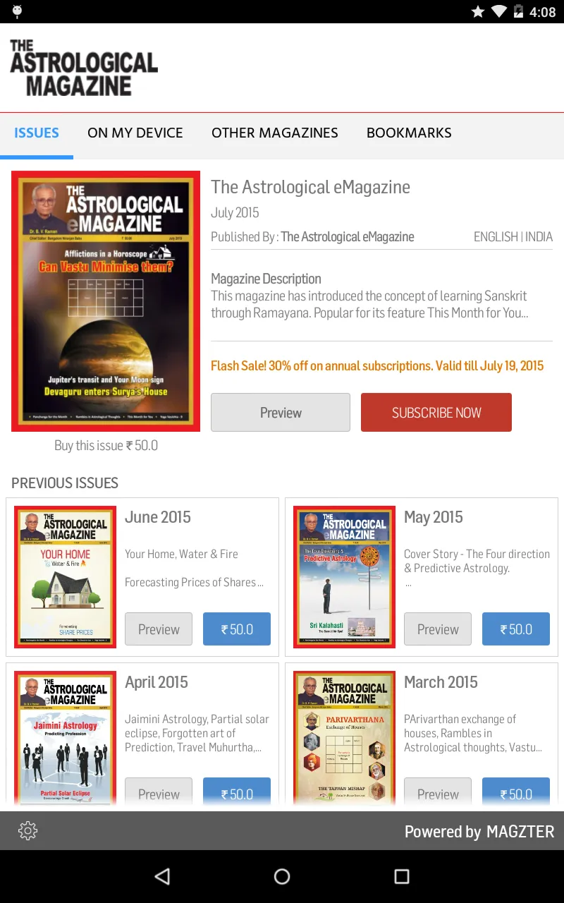 The Astrological eMagazine | Indus Appstore | Screenshot