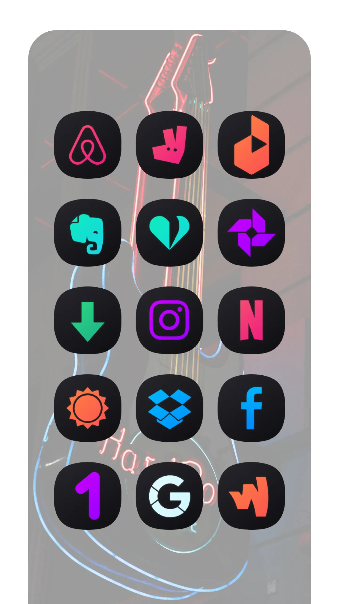 Neon Theme/Icon Pack | Indus Appstore | Screenshot