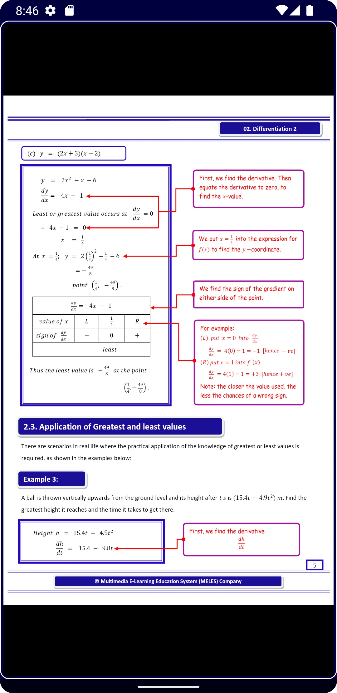 Differentiation 2 Pure Math | Indus Appstore | Screenshot