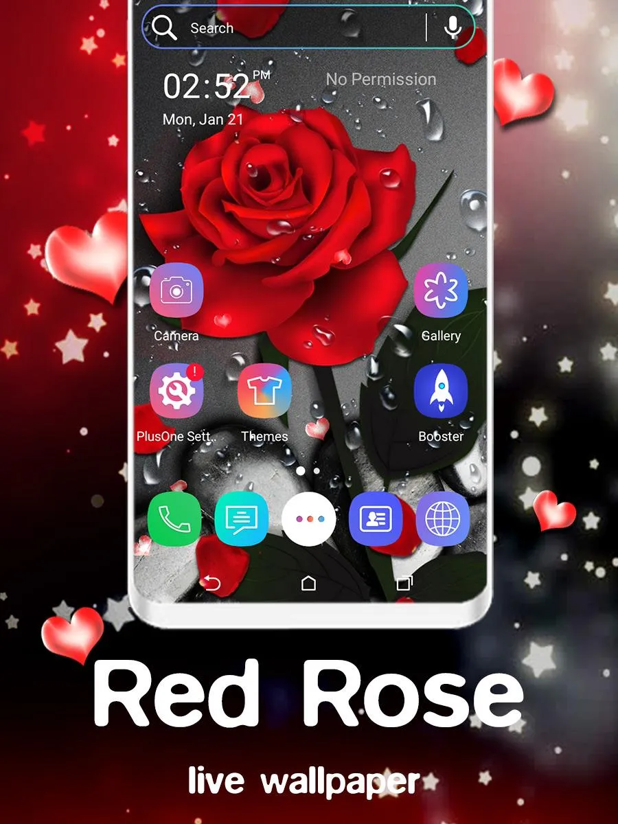 Red Rose Particle LWP | Indus Appstore | Screenshot