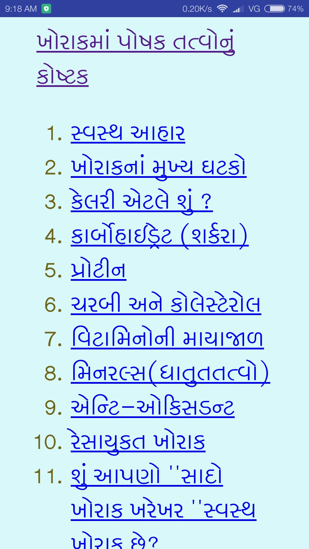 maro khorak મારો ખોરાક | Indus Appstore | Screenshot