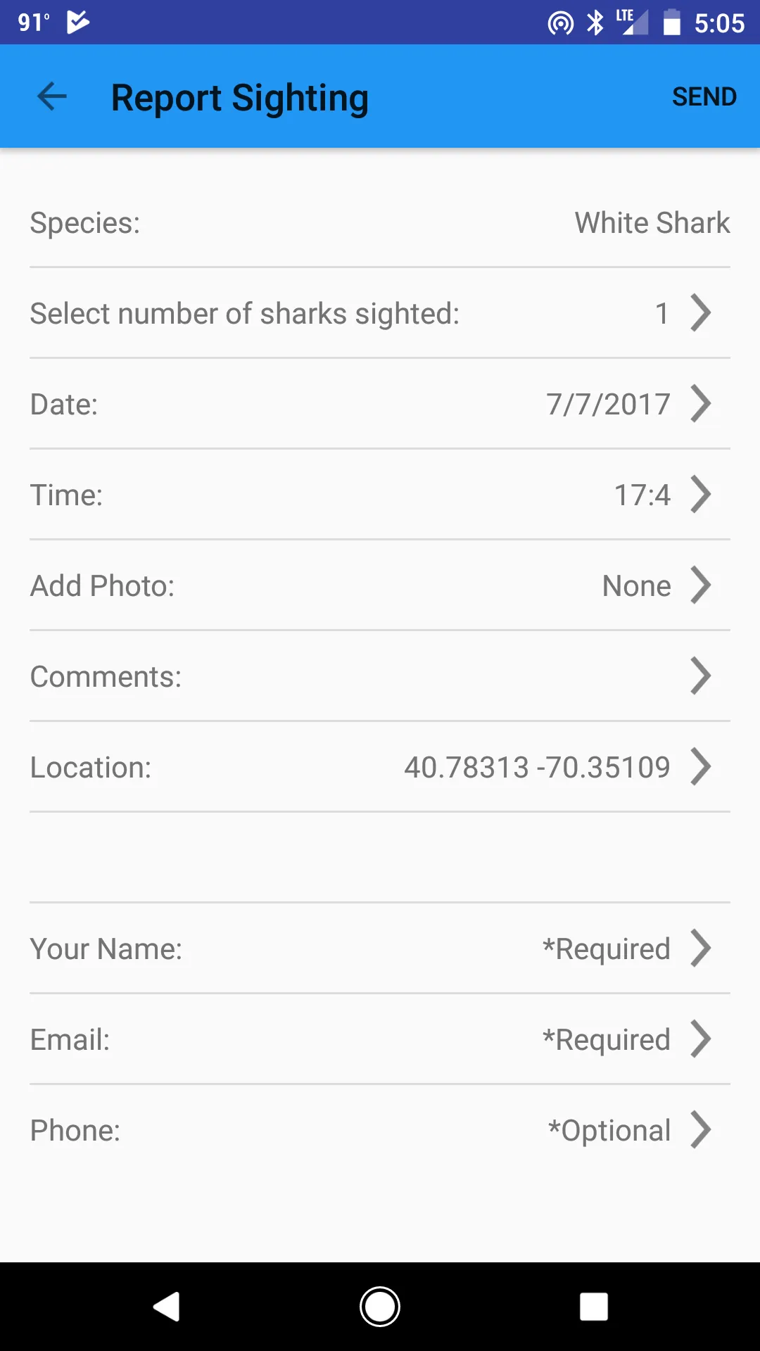 Sharktivity - White Shark App | Indus Appstore | Screenshot