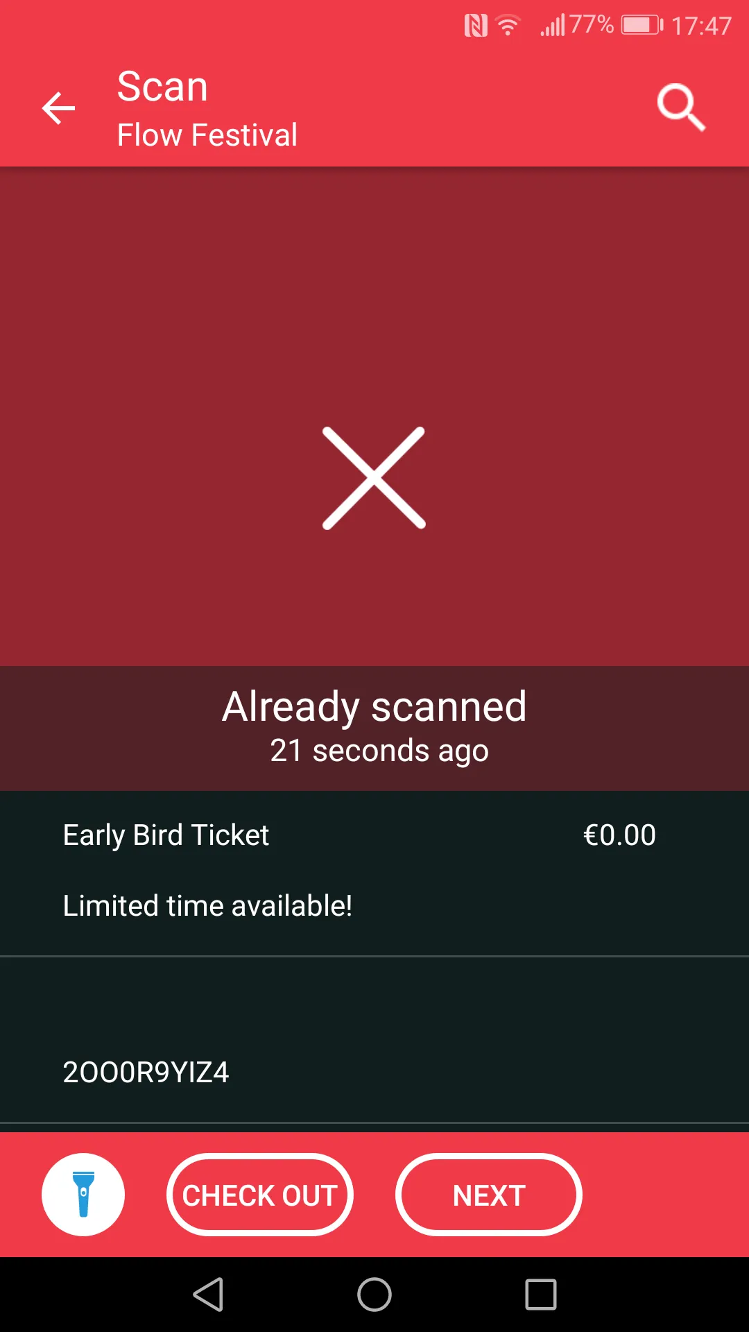 CM Tickets Ticket Scanner | Indus Appstore | Screenshot