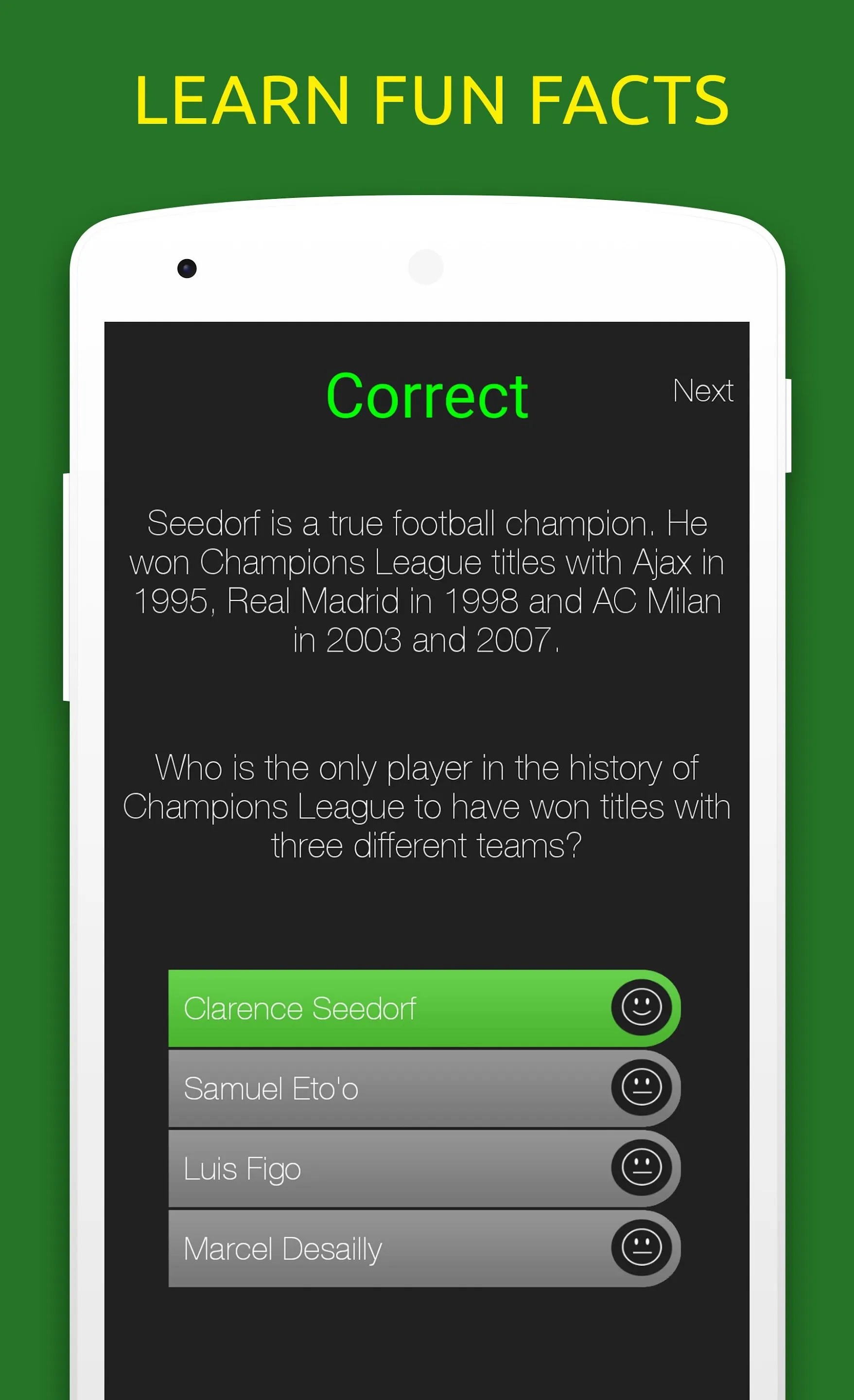 Football Quiz: Soccer Trivia | Indus Appstore | Screenshot