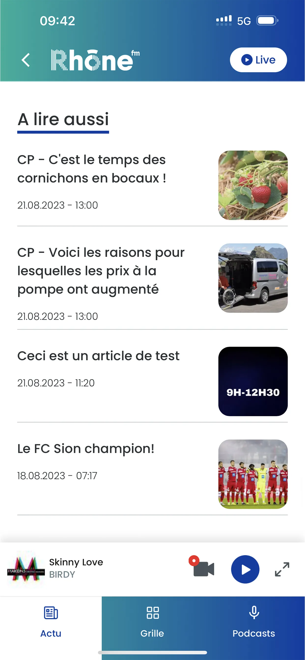 Rhône FM | Indus Appstore | Screenshot