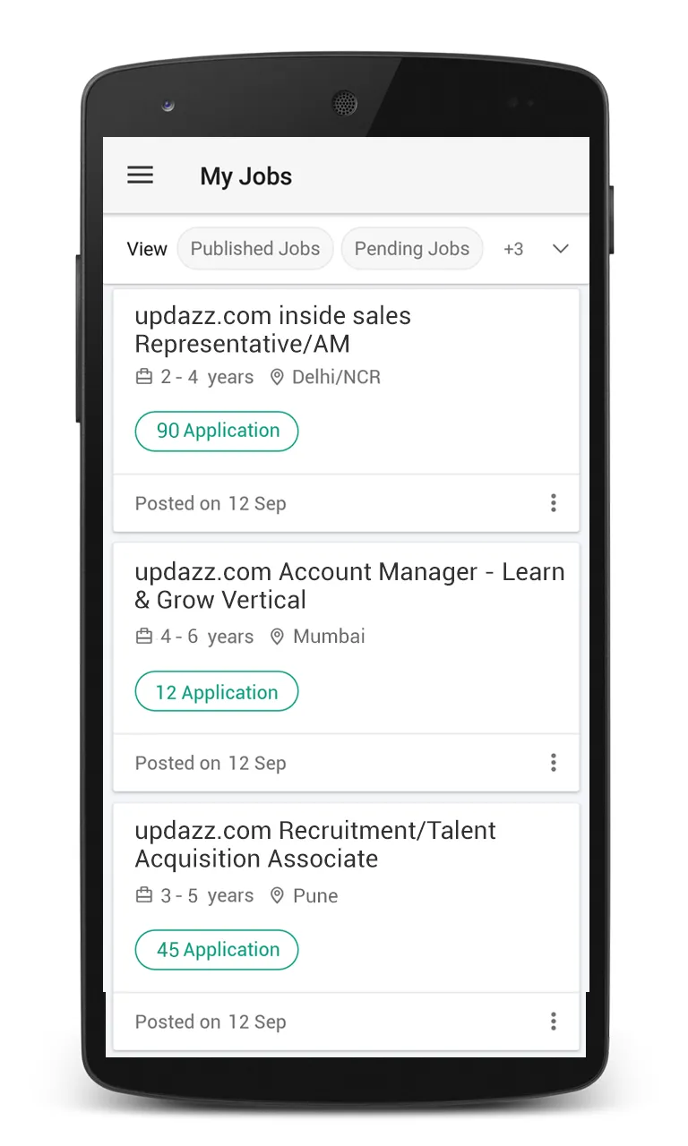 updazz Recruiter | Indus Appstore | Screenshot