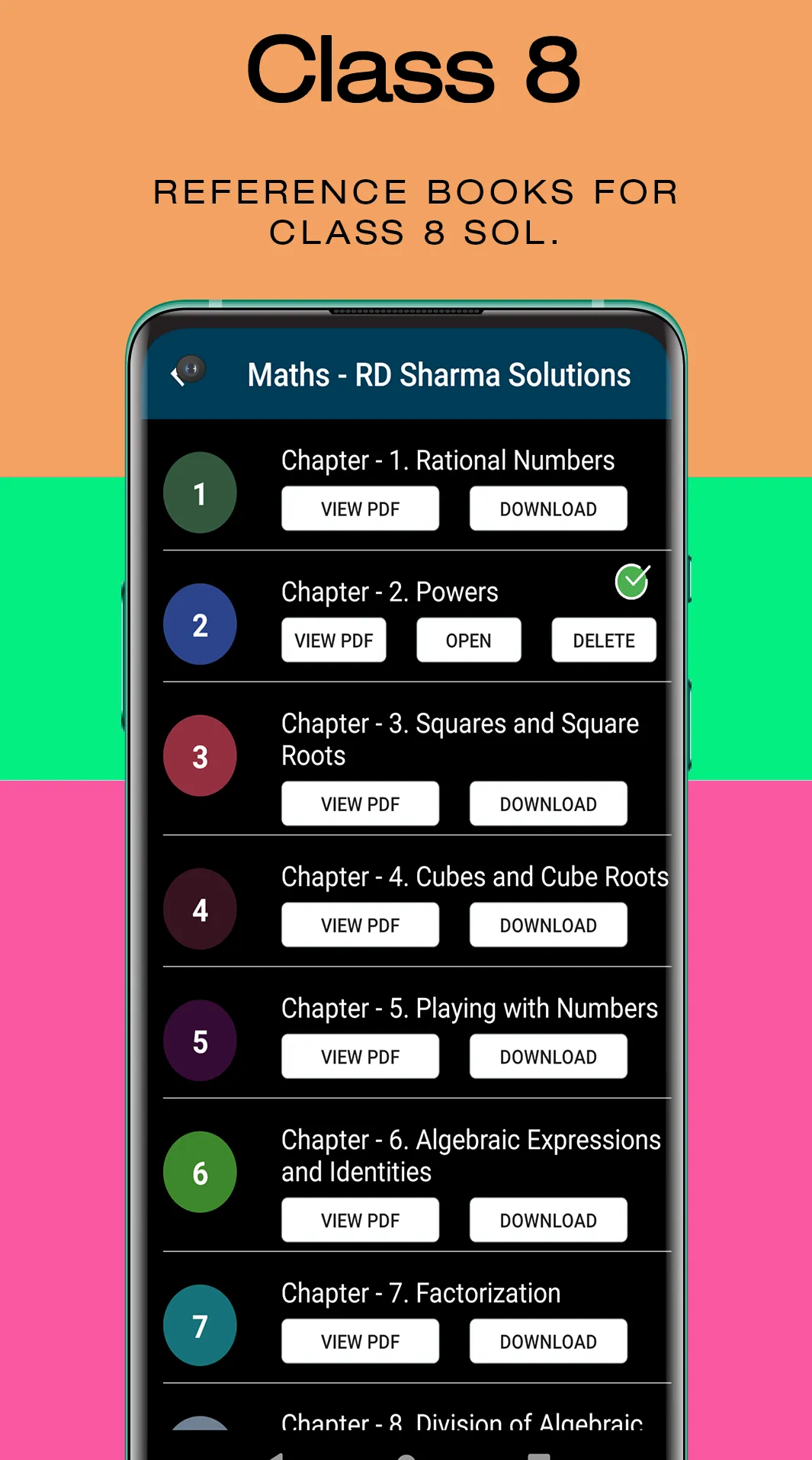 Class 8 Solution Offline Notes | Indus Appstore | Screenshot