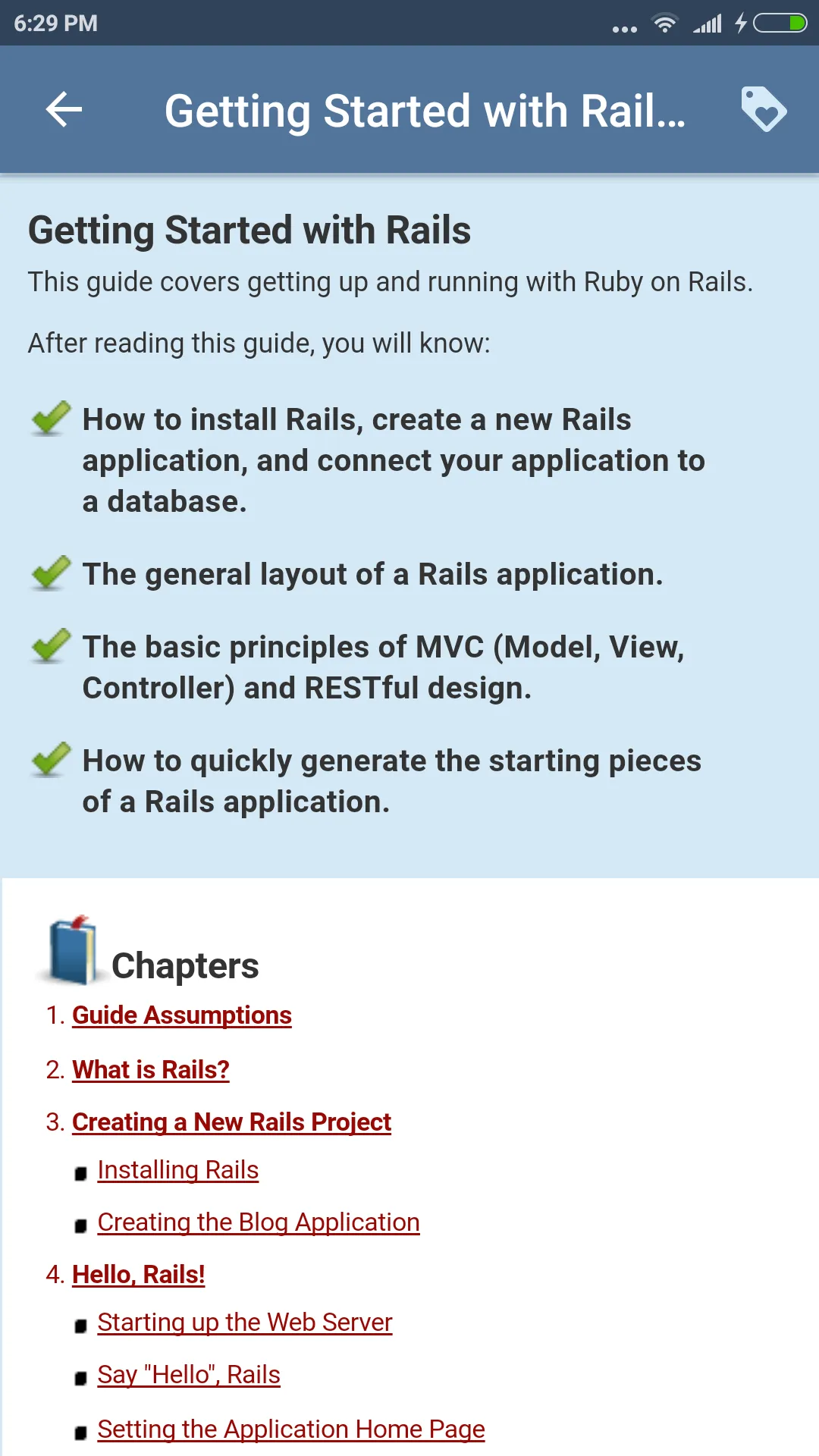 Ruby On Rails Docs | Indus Appstore | Screenshot