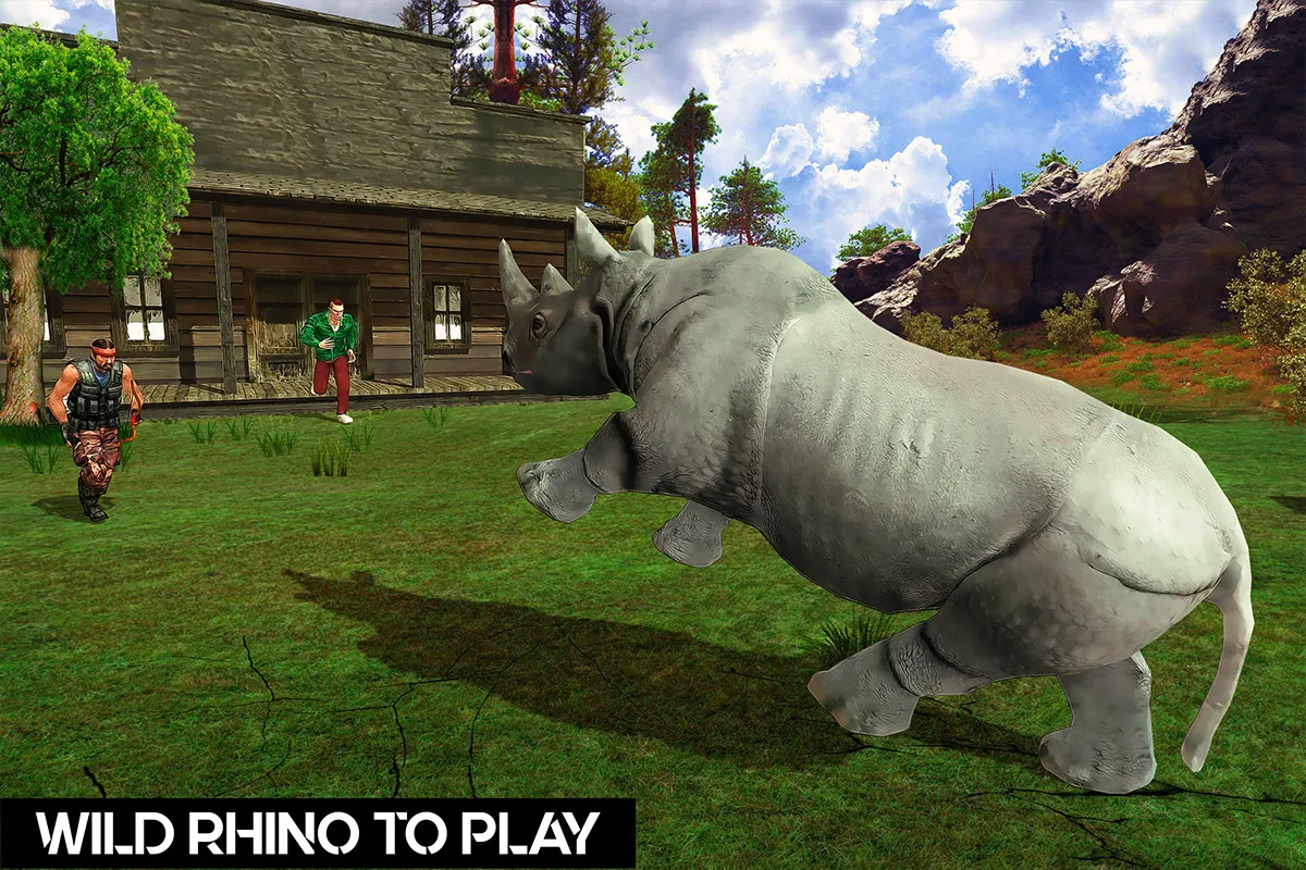 Wild Rhino Family Jungle Sim | Indus Appstore | Screenshot