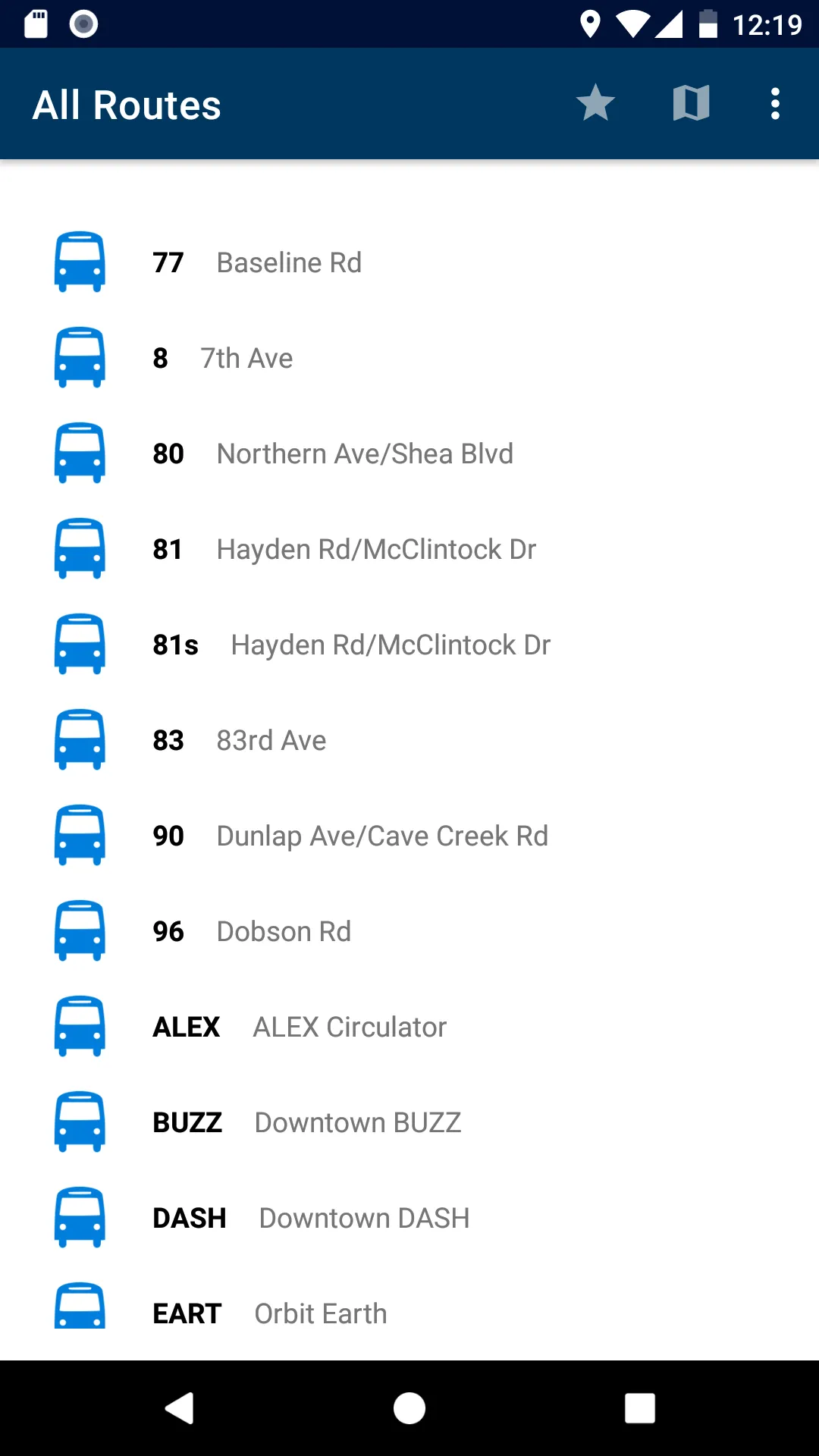 Bus Schedule | Indus Appstore | Screenshot