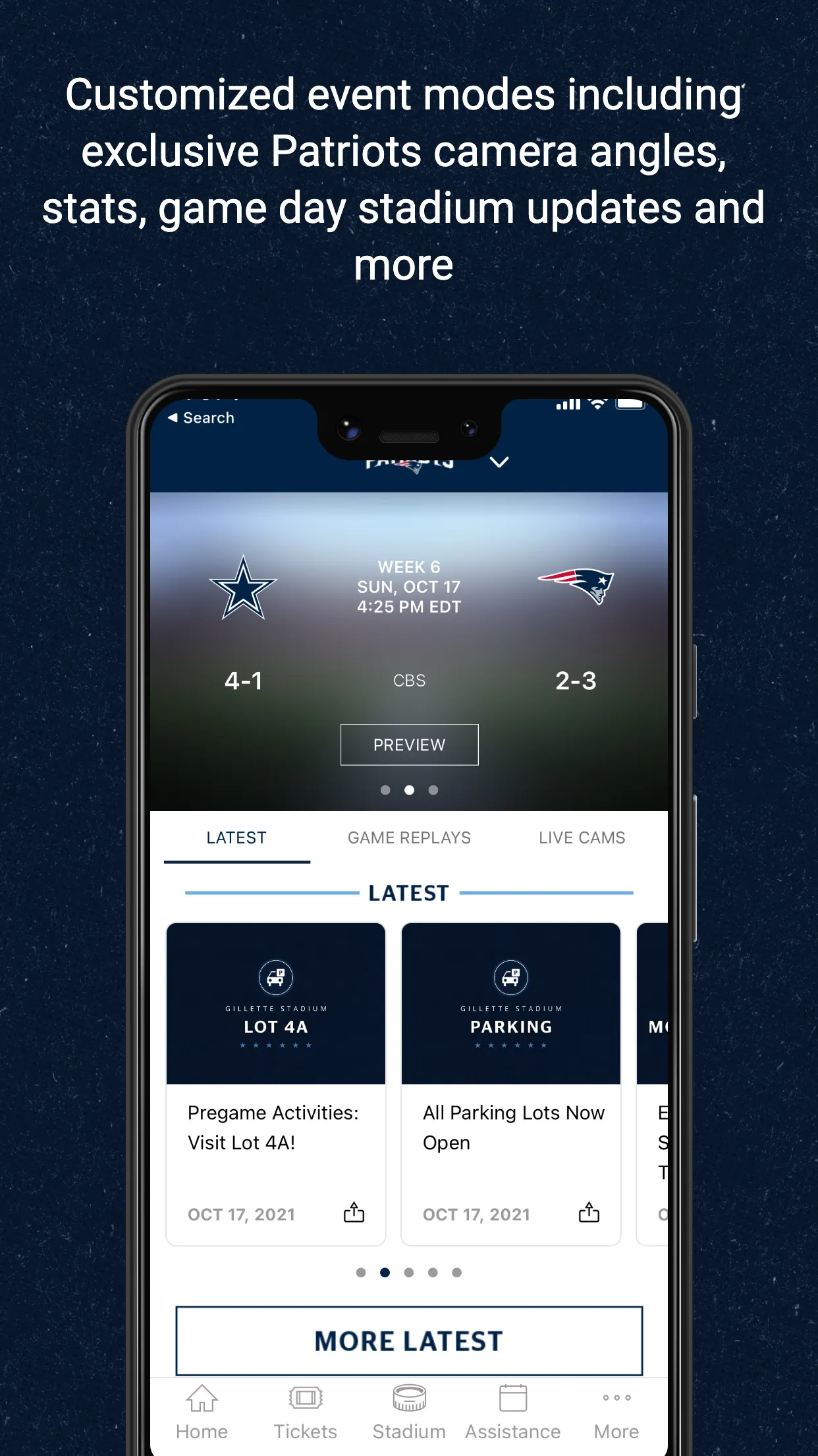 Gillette Stadium | Indus Appstore | Screenshot