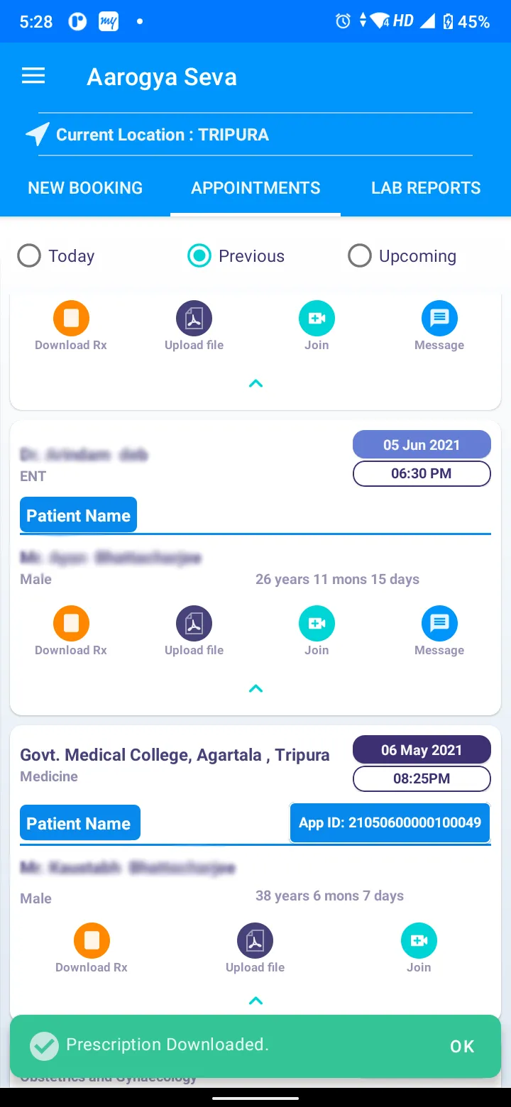 Aarogya Seva Patient | Indus Appstore | Screenshot