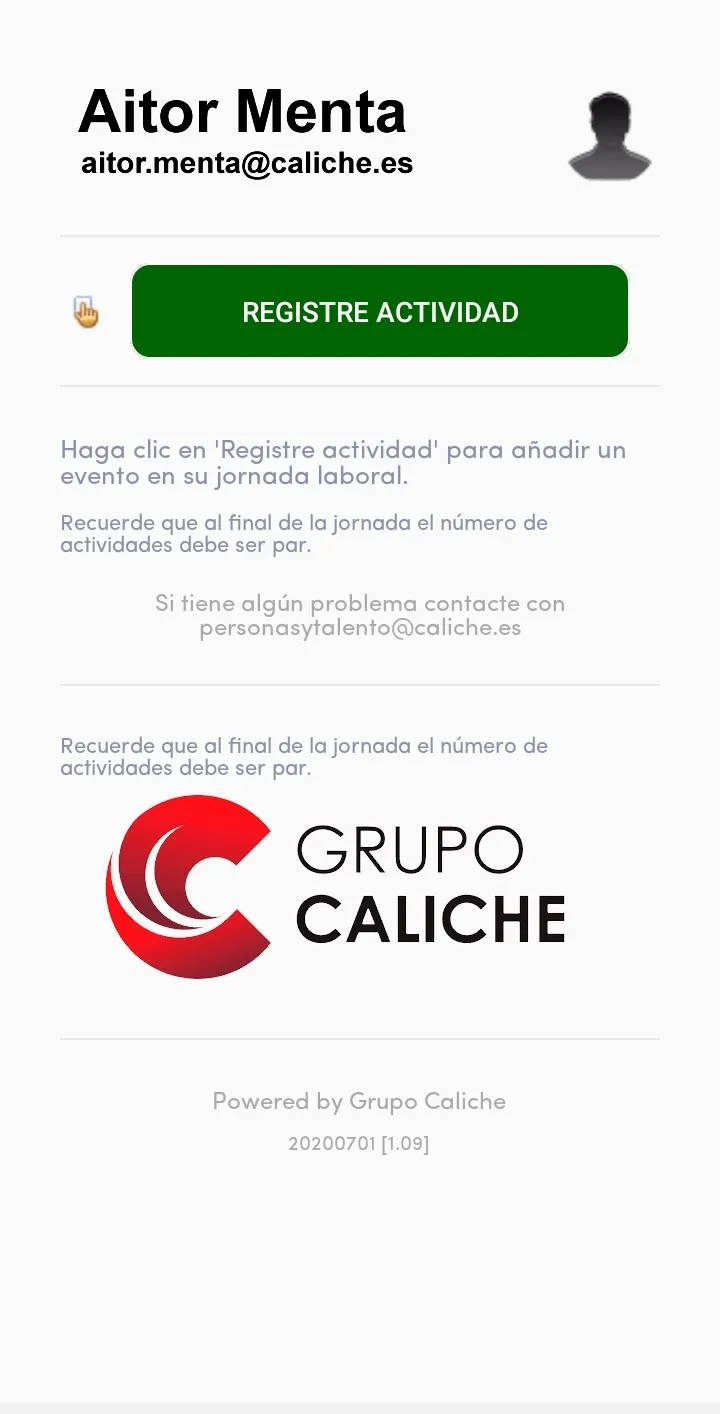 Caliche Control Horario | Indus Appstore | Screenshot