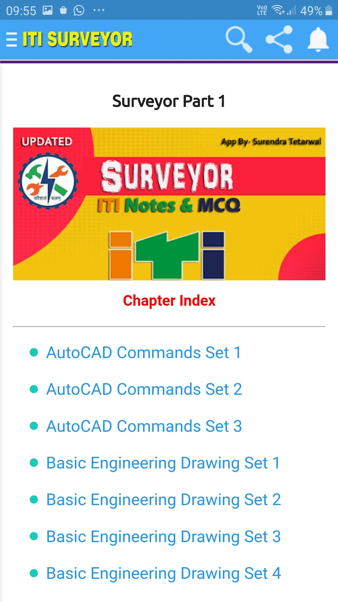 ITI Surveyor Trade MCQs | Indus Appstore | Screenshot