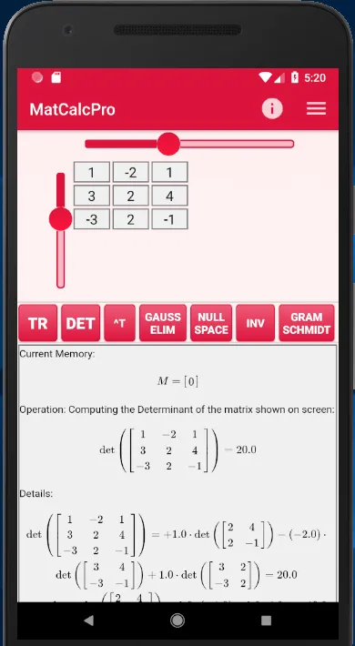 Matrix Calculator (Matrices) | Indus Appstore | Screenshot