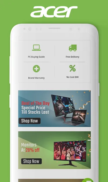 Acer India Online Store | Indus Appstore | Screenshot