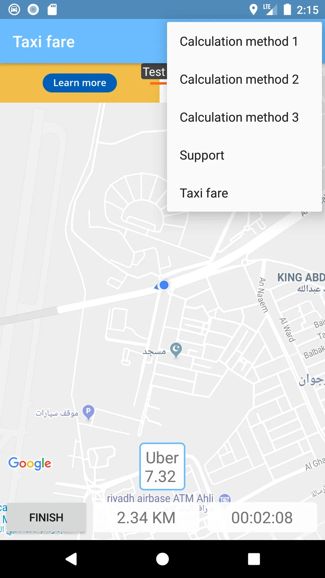 Taxi fare | Indus Appstore | Screenshot