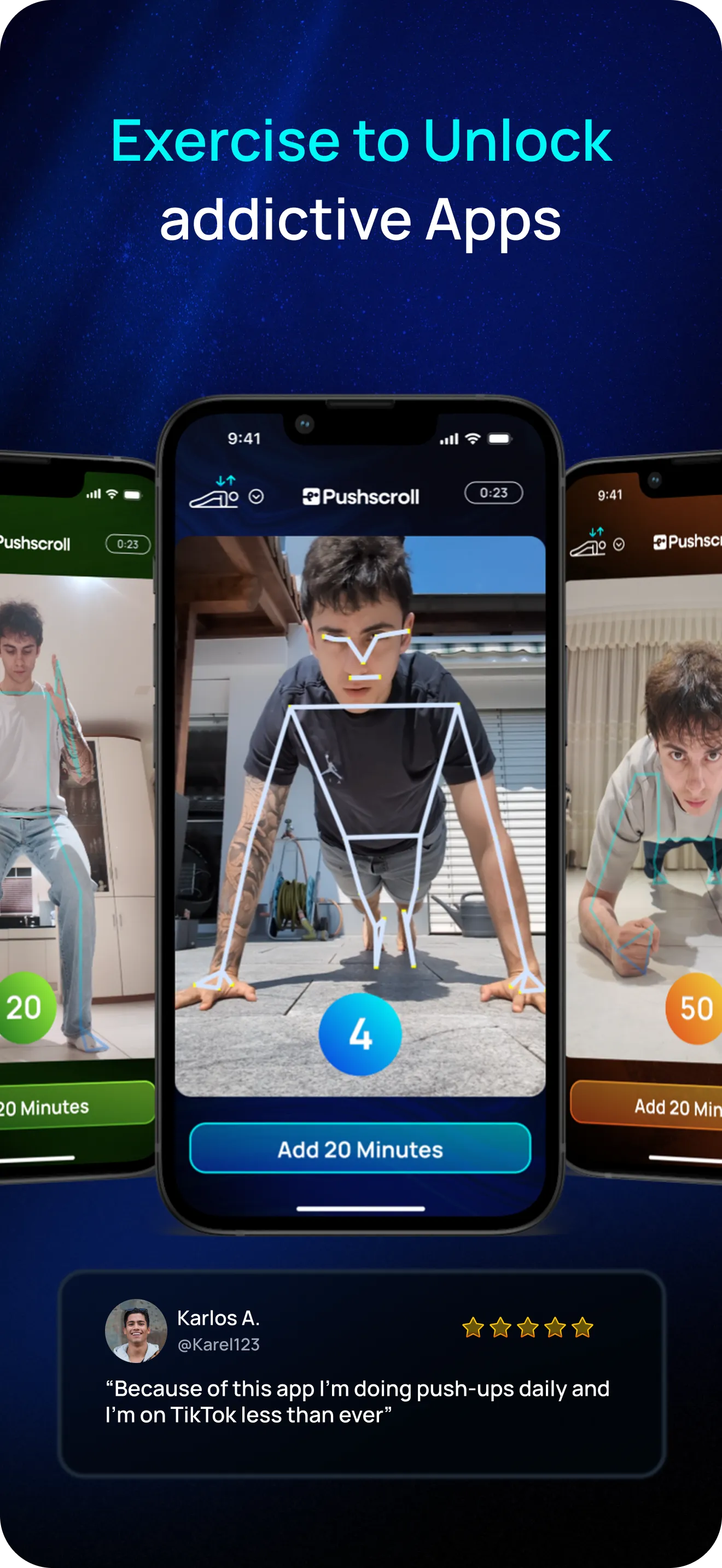 Pushscroll: Screen-Time Gym | Indus Appstore | Screenshot
