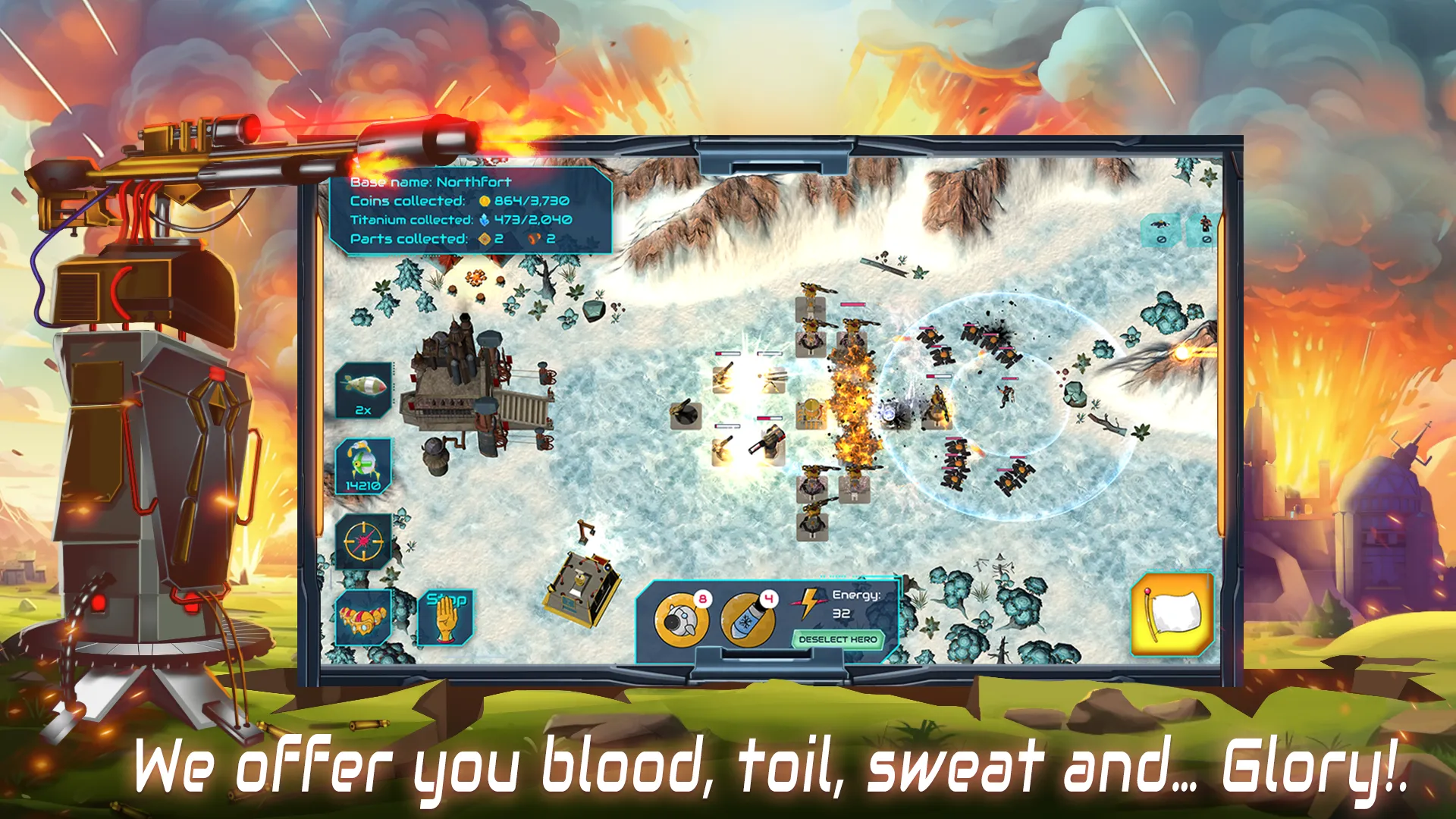 Boulder Base: Defense Strategy | Indus Appstore | Screenshot