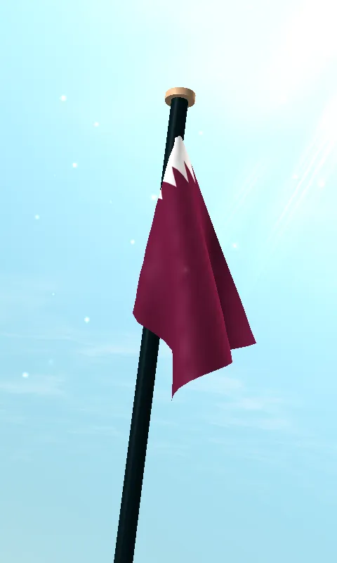 Qatar Flag 3D Free Wallpaper | Indus Appstore | Screenshot