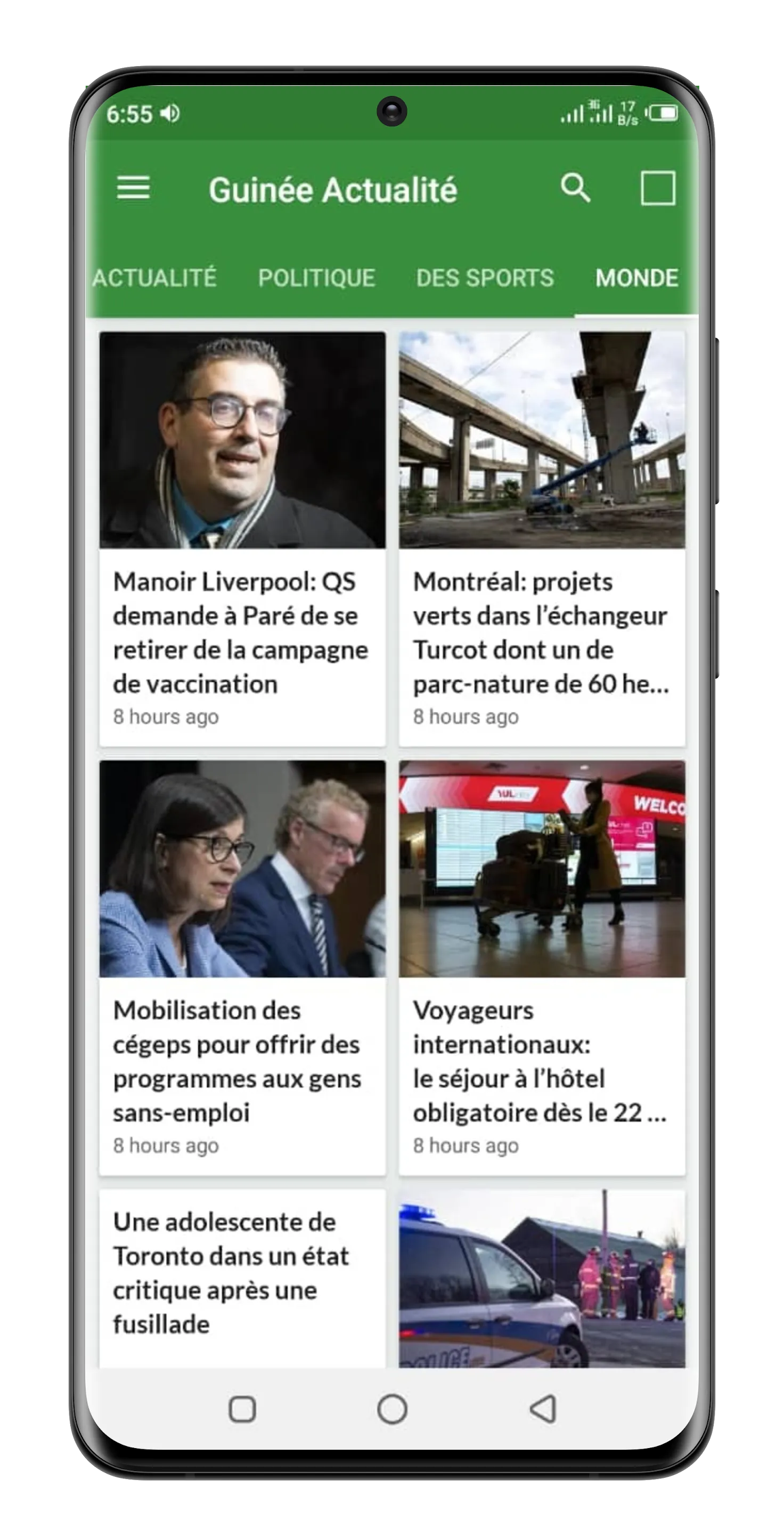 Guinée Actualités. | Indus Appstore | Screenshot