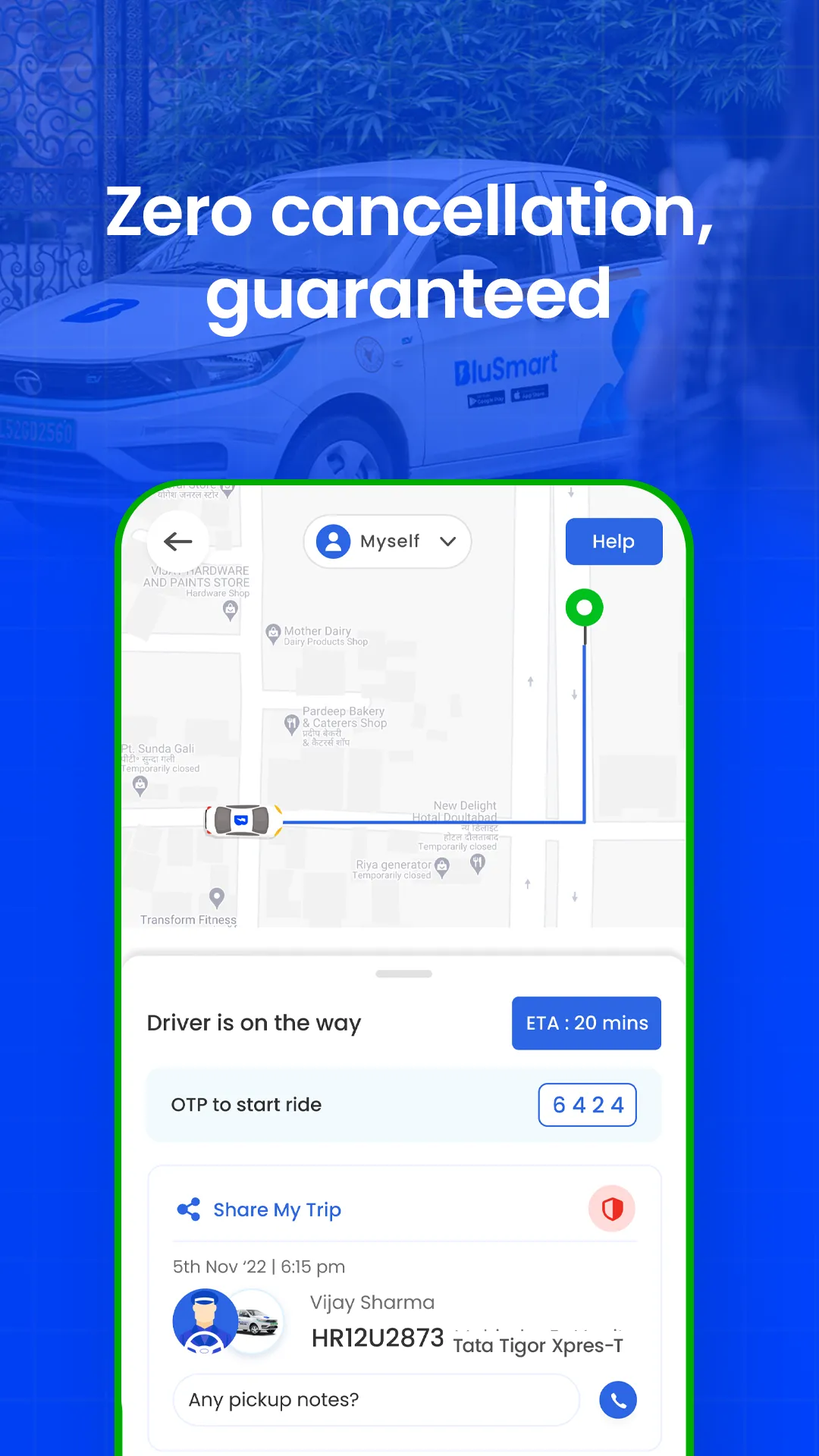 BluSmart: Safe Electric Cabs | Indus Appstore | Screenshot