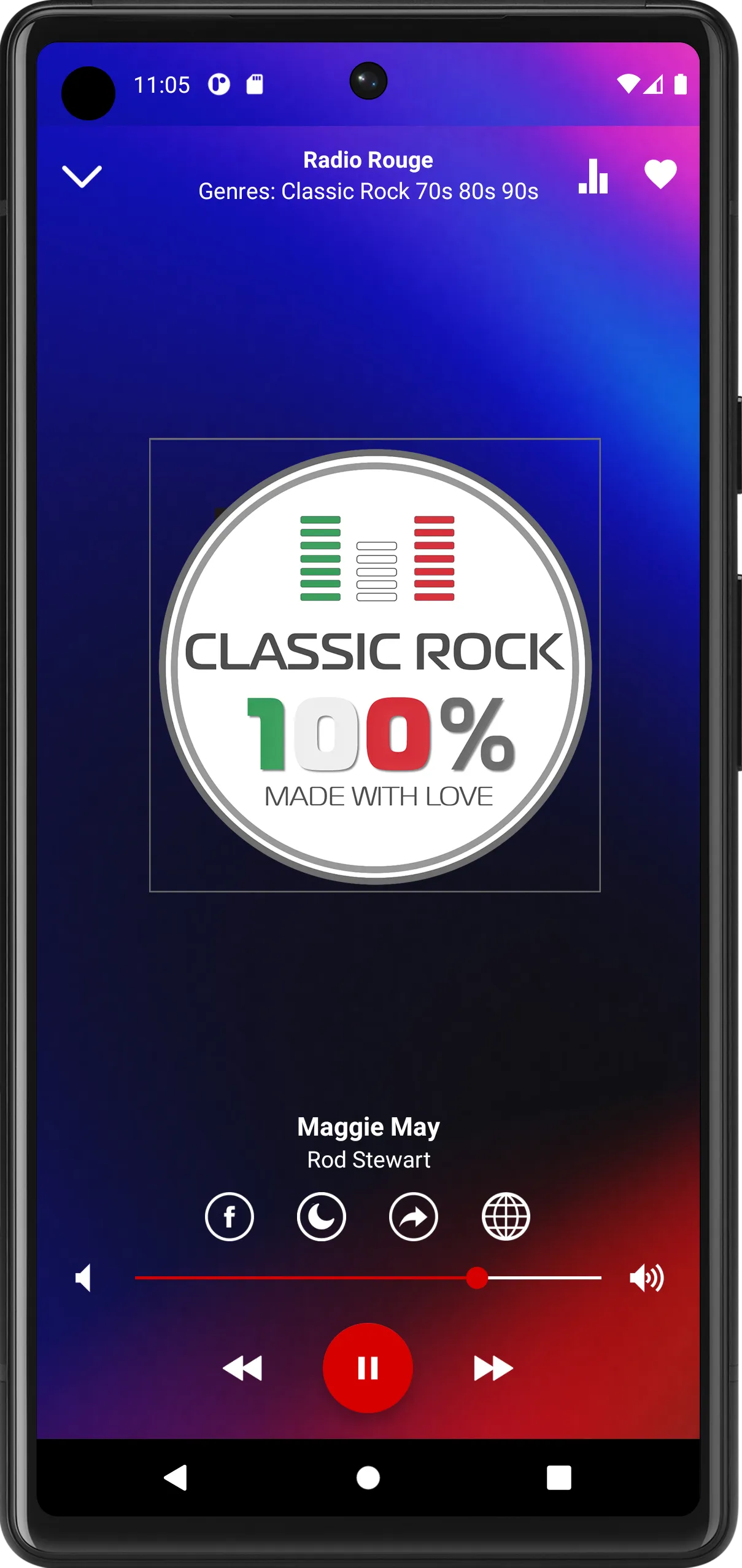 Radio Rouge Italy | Indus Appstore | Screenshot