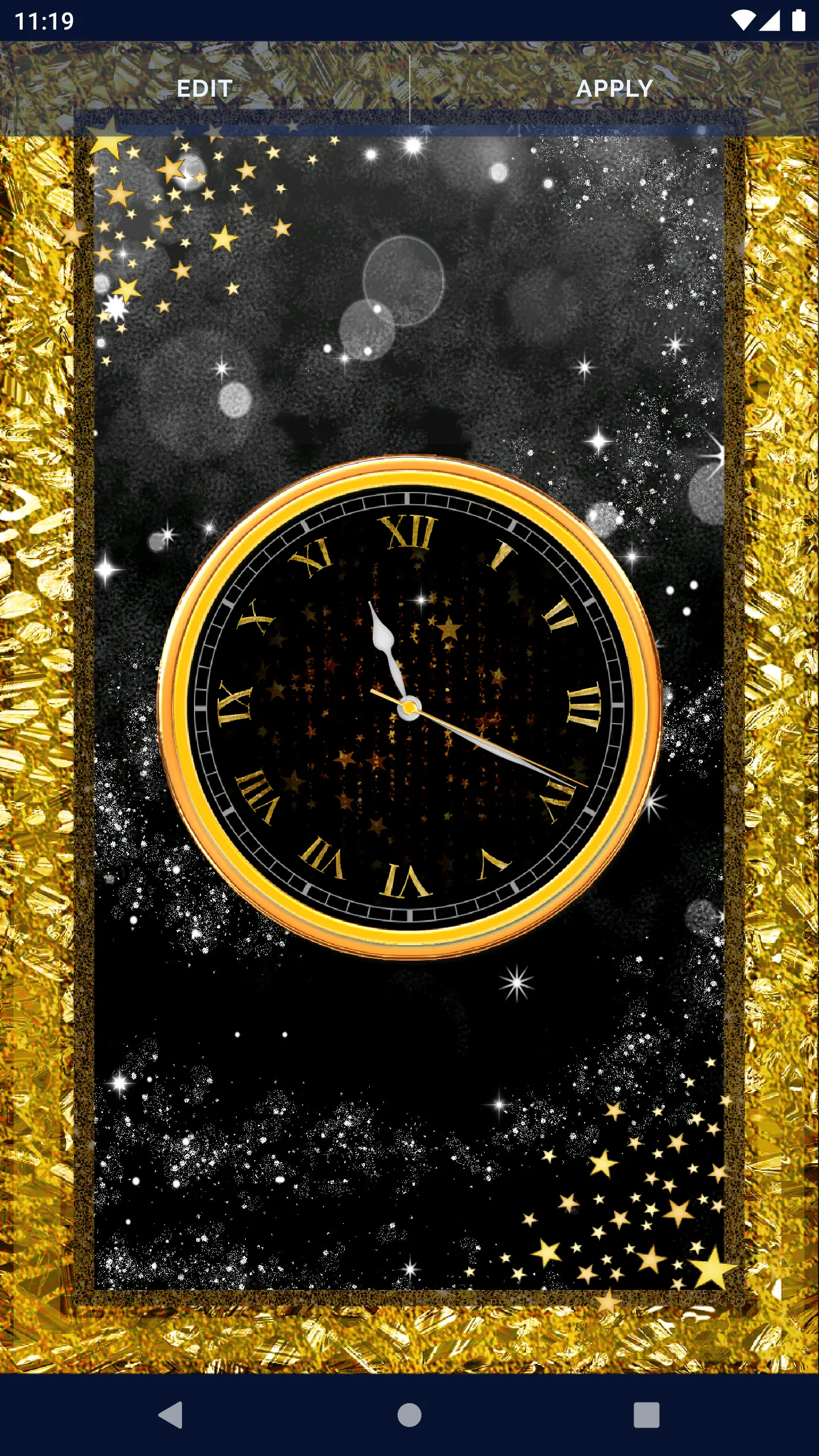 Black Clock Live Wallpaper | Indus Appstore | Screenshot