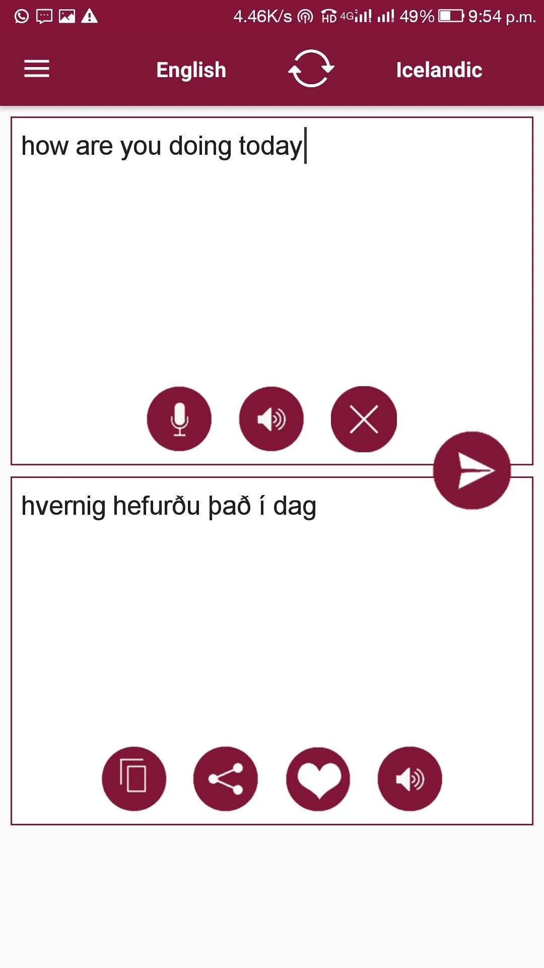 Icelandic - English Translator | Indus Appstore | Screenshot