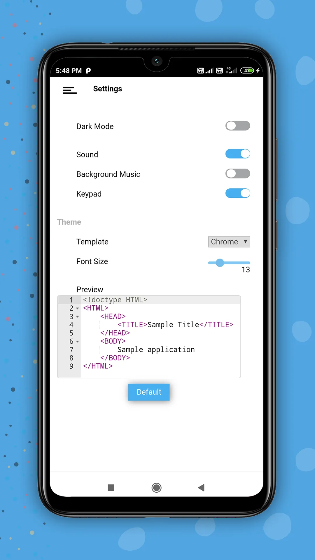 Learn HTML - Example & editor | Indus Appstore | Screenshot