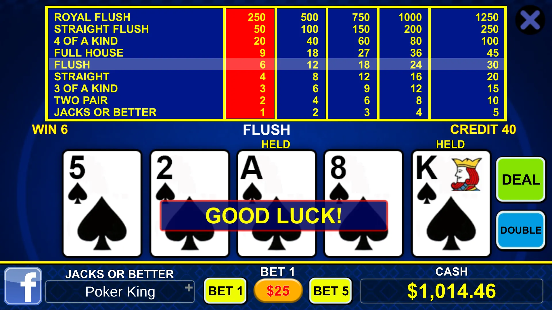 Video Poker World | Indus Appstore | Screenshot