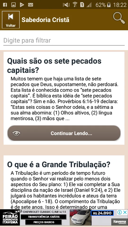 Sabedoria Cristã - Perguntas e | Indus Appstore | Screenshot