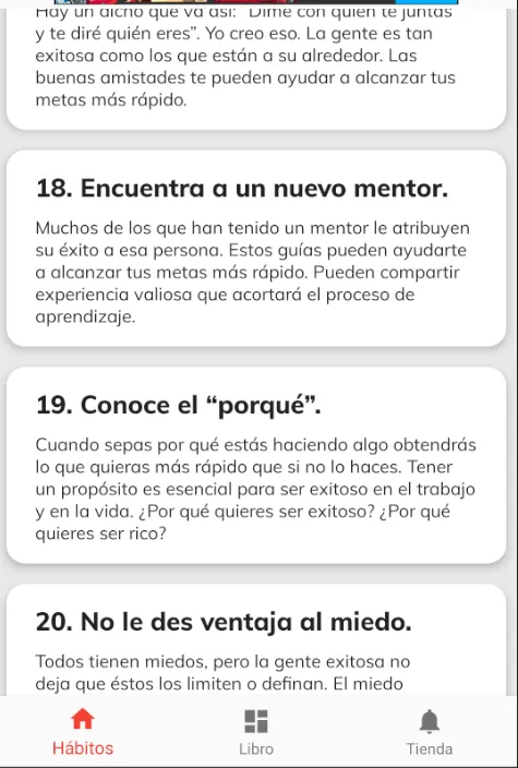 21 Hábitos de los millonarios | Indus Appstore | Screenshot