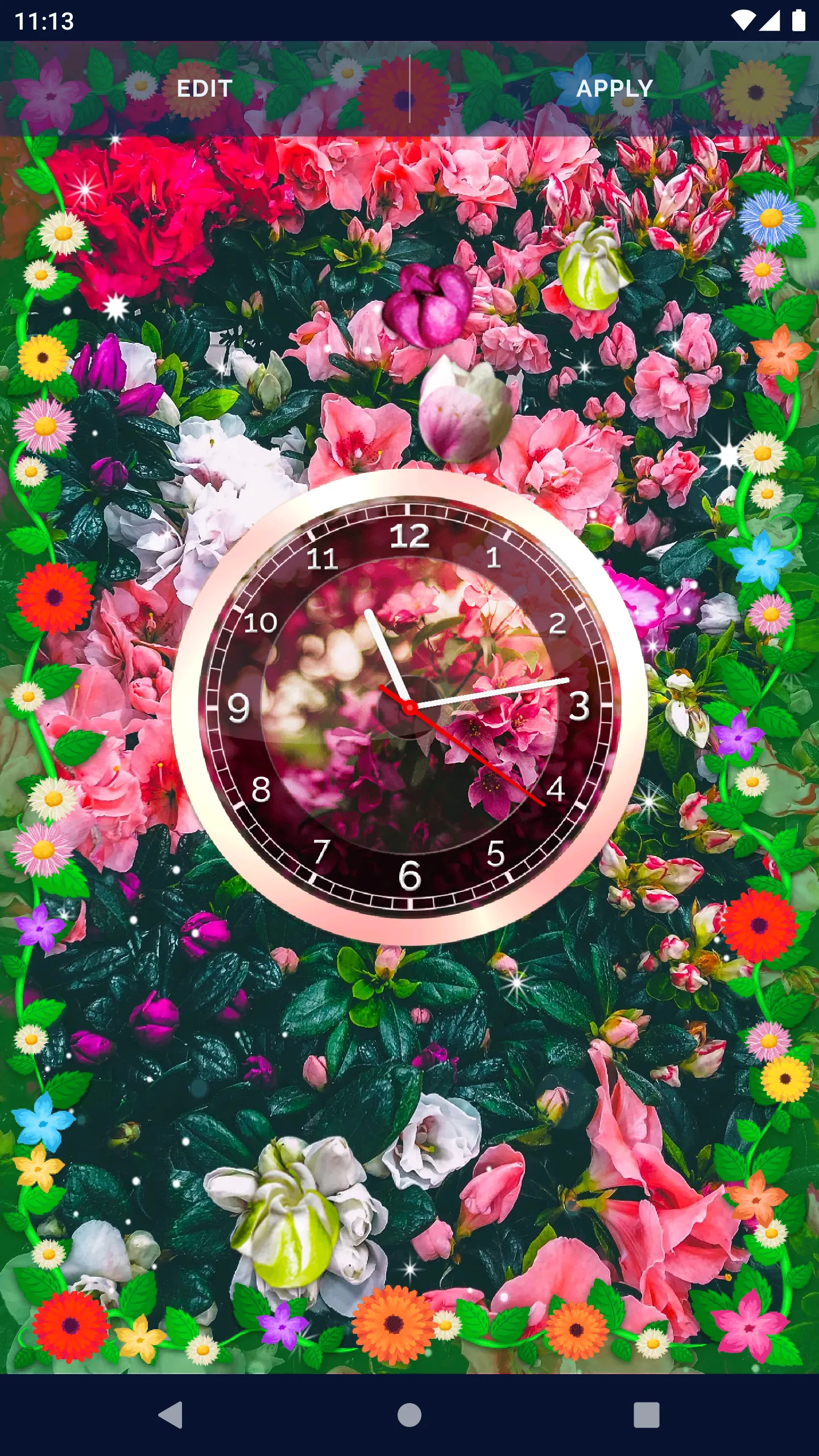 Flower Clocks Wallpapers | Indus Appstore | Screenshot