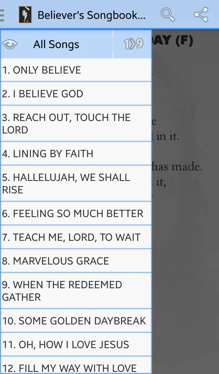 Believer's Songbook | Indus Appstore | Screenshot
