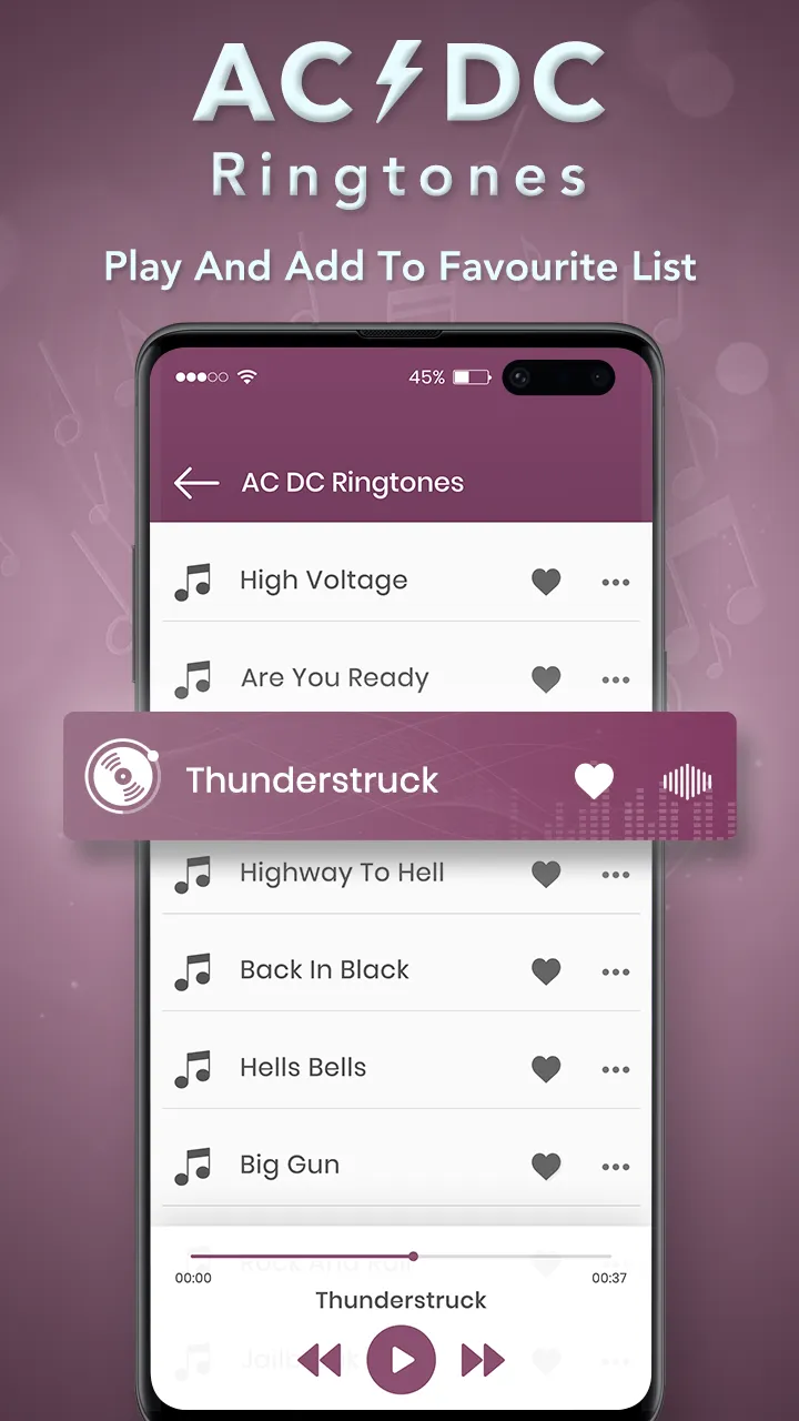 AC DC Ringtone | Indus Appstore | Screenshot