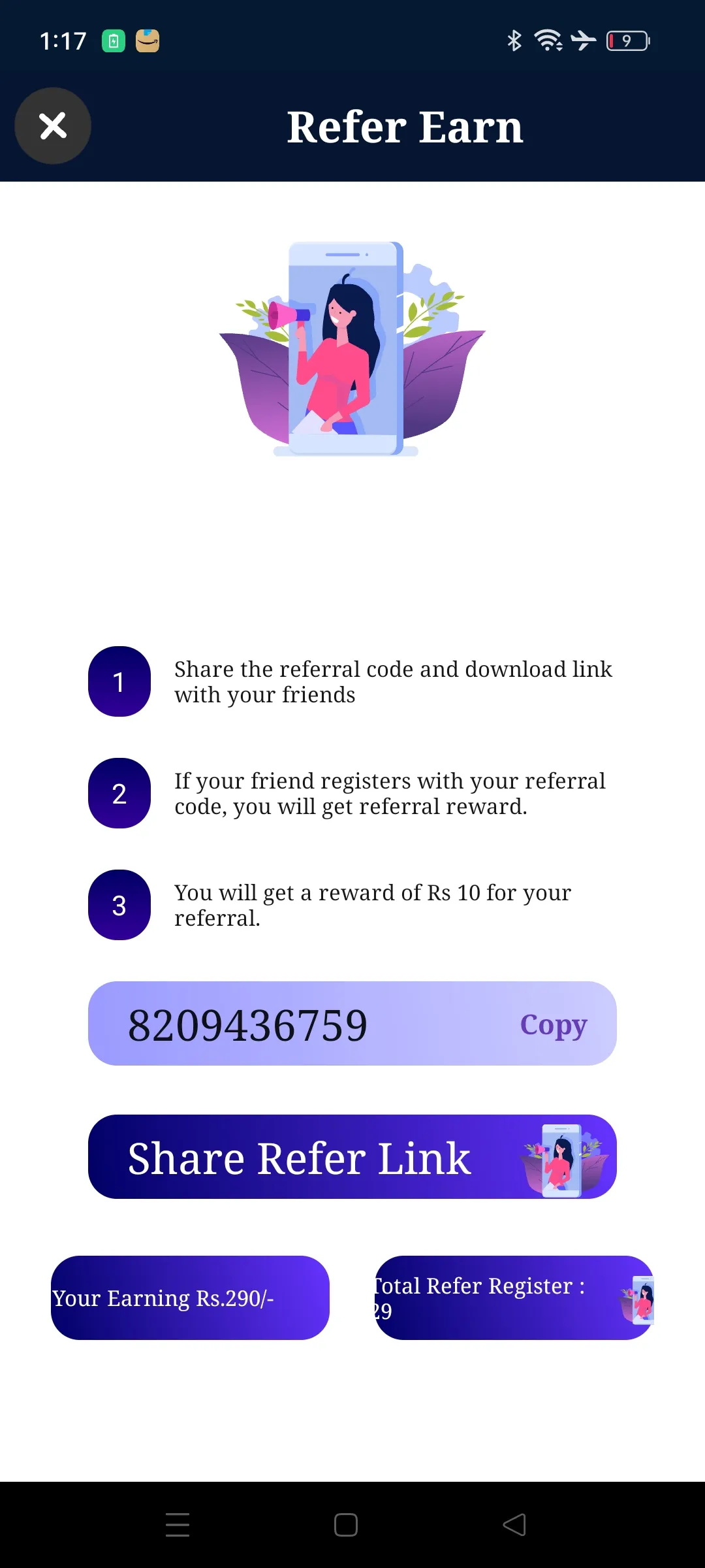 Refer Earn | Indus Appstore | Screenshot