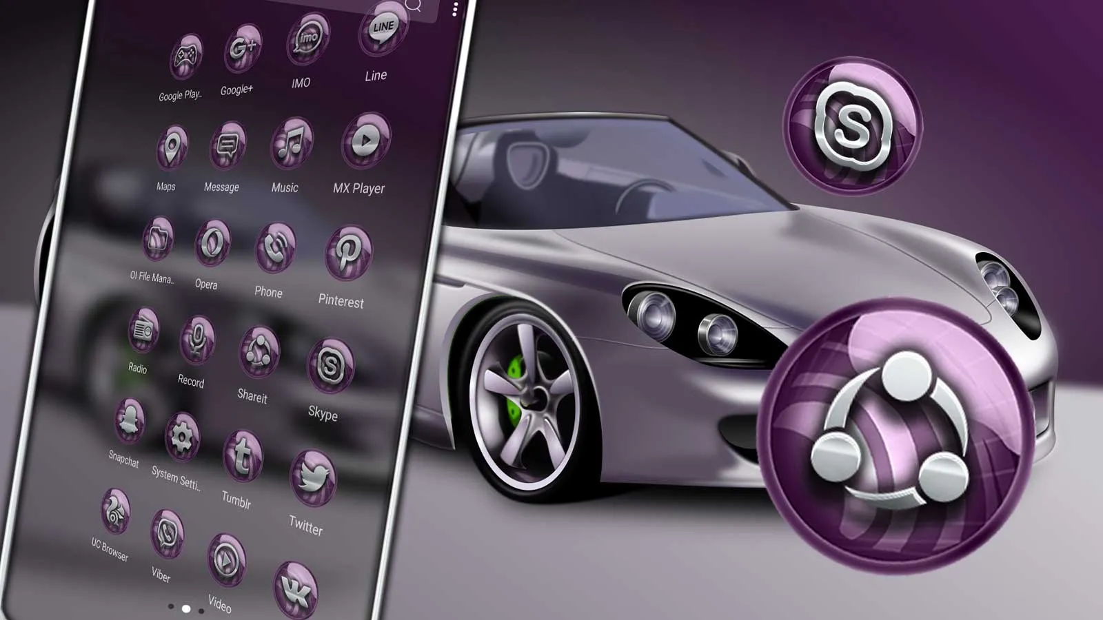 Luxury Car Launcher Theme | Indus Appstore | Screenshot