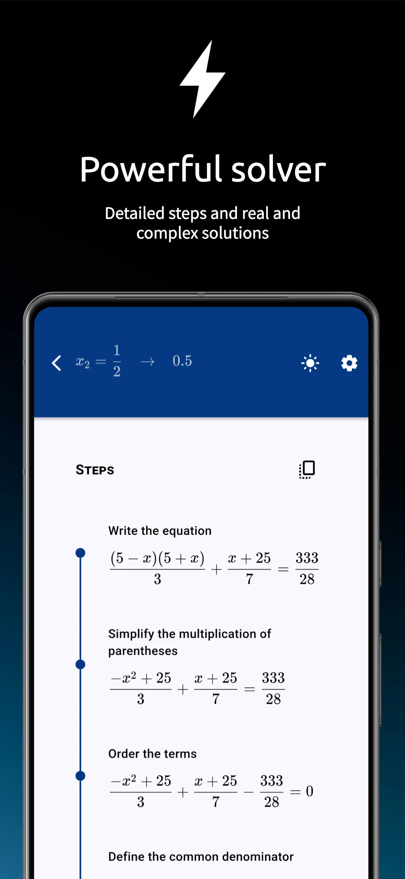 Solve equations | Indus Appstore | Screenshot