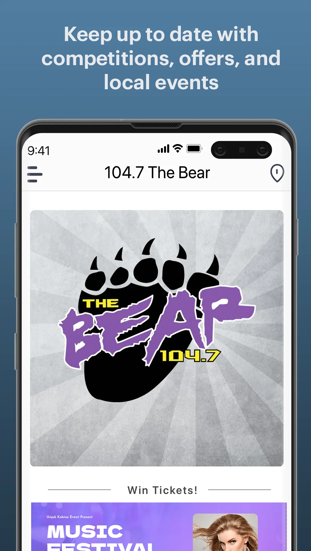 104.7 The Bear | Indus Appstore | Screenshot